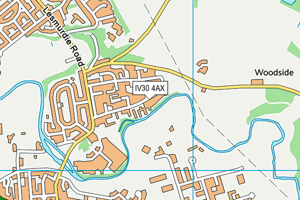 IV30 4AX map - OS VectorMap District (Ordnance Survey)