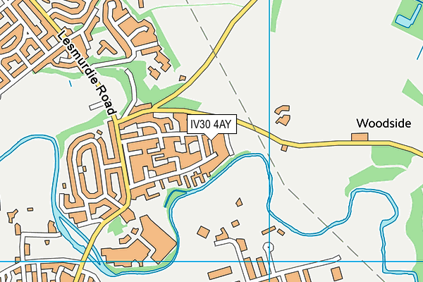 IV30 4AY map - OS VectorMap District (Ordnance Survey)