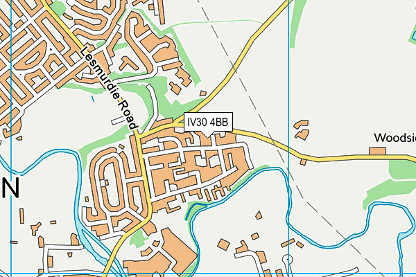 IV30 4BB map - OS VectorMap District (Ordnance Survey)