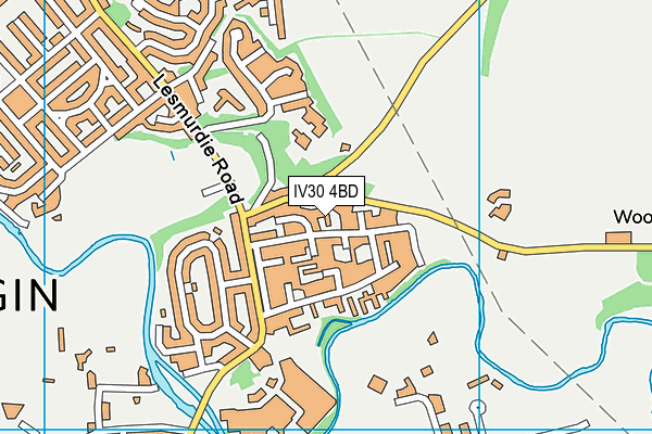 IV30 4BD map - OS VectorMap District (Ordnance Survey)