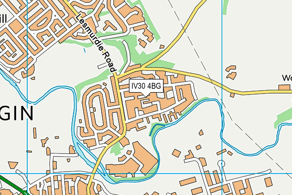 IV30 4BG map - OS VectorMap District (Ordnance Survey)