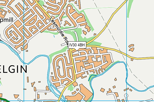 IV30 4BH map - OS VectorMap District (Ordnance Survey)