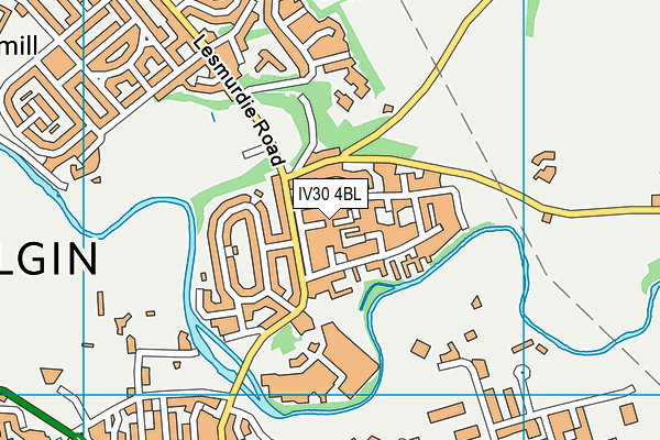 IV30 4BL map - OS VectorMap District (Ordnance Survey)