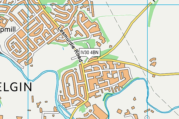 IV30 4BN map - OS VectorMap District (Ordnance Survey)