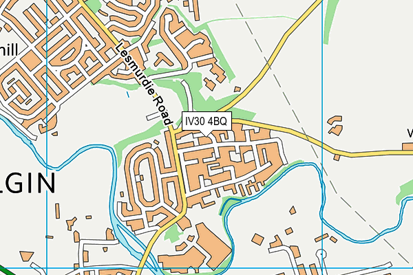IV30 4BQ map - OS VectorMap District (Ordnance Survey)