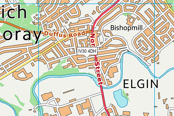 IV30 4DH map - OS VectorMap District (Ordnance Survey)