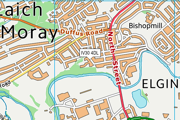 IV30 4DL map - OS VectorMap District (Ordnance Survey)