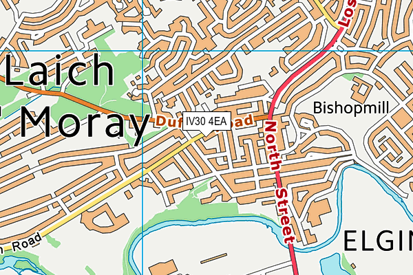 IV30 4EA map - OS VectorMap District (Ordnance Survey)