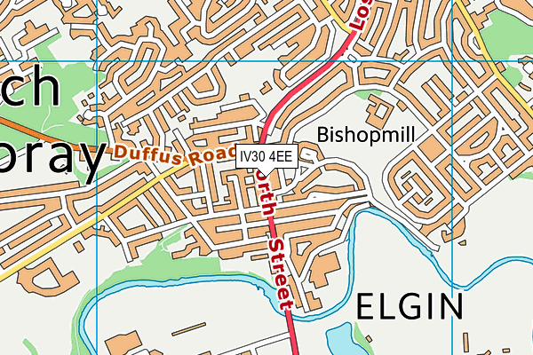 Map of BISHOPMILL TAKE AWAY LIMITED at district scale