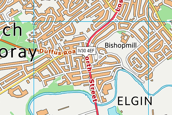 IV30 4EF map - OS VectorMap District (Ordnance Survey)