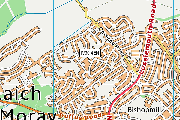 IV30 4EN map - OS VectorMap District (Ordnance Survey)