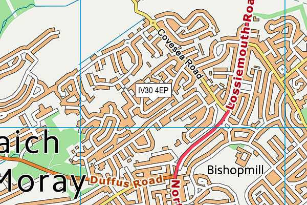 IV30 4EP map - OS VectorMap District (Ordnance Survey)
