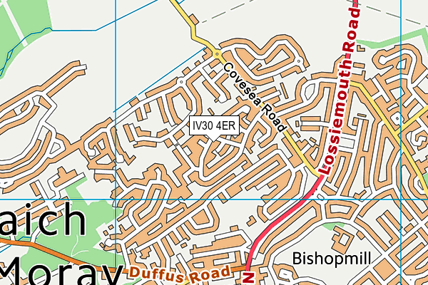 IV30 4ER map - OS VectorMap District (Ordnance Survey)