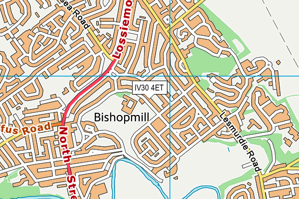 IV30 4ET map - OS VectorMap District (Ordnance Survey)