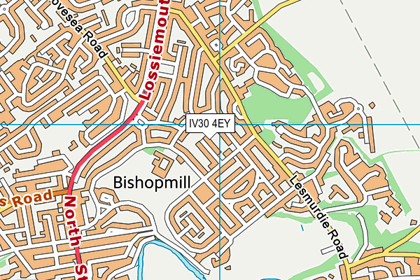 IV30 4EY map - OS VectorMap District (Ordnance Survey)