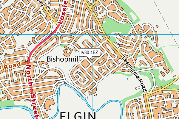 IV30 4EZ map - OS VectorMap District (Ordnance Survey)