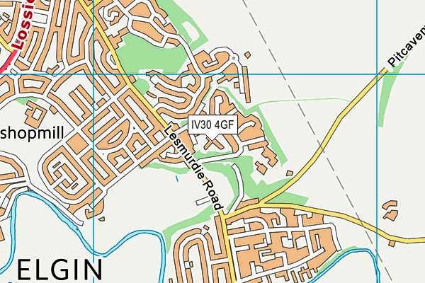 IV30 4GF map - OS VectorMap District (Ordnance Survey)