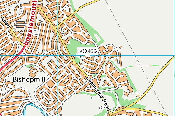 IV30 4GG map - OS VectorMap District (Ordnance Survey)