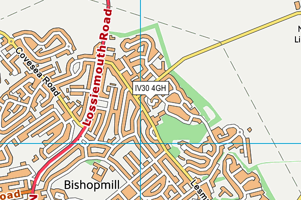 IV30 4GH map - OS VectorMap District (Ordnance Survey)