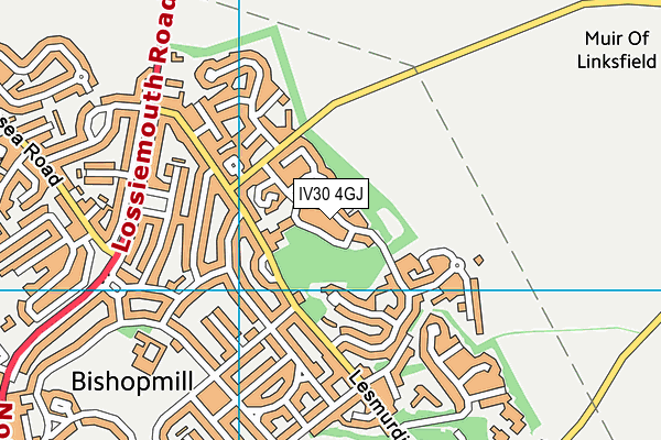 IV30 4GJ map - OS VectorMap District (Ordnance Survey)