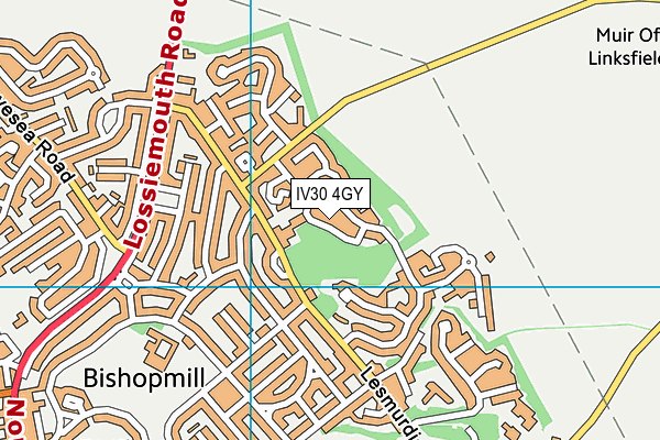 IV30 4GY map - OS VectorMap District (Ordnance Survey)