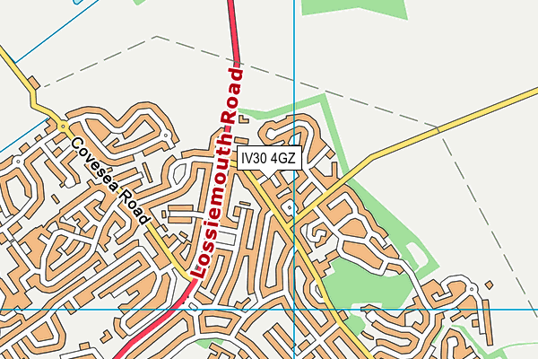 IV30 4GZ map - OS VectorMap District (Ordnance Survey)