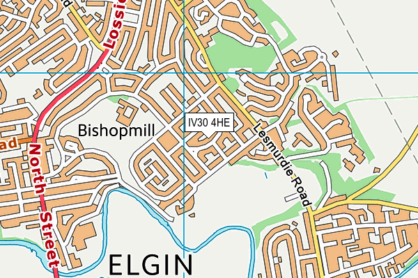 IV30 4HE map - OS VectorMap District (Ordnance Survey)