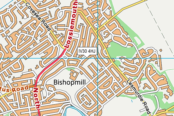 IV30 4HJ map - OS VectorMap District (Ordnance Survey)