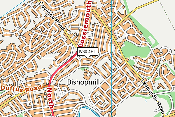 IV30 4HL map - OS VectorMap District (Ordnance Survey)