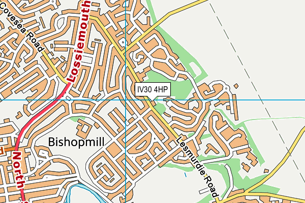 IV30 4HP map - OS VectorMap District (Ordnance Survey)