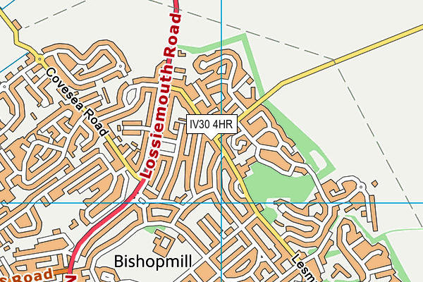 IV30 4HR map - OS VectorMap District (Ordnance Survey)