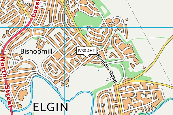 IV30 4HT map - OS VectorMap District (Ordnance Survey)