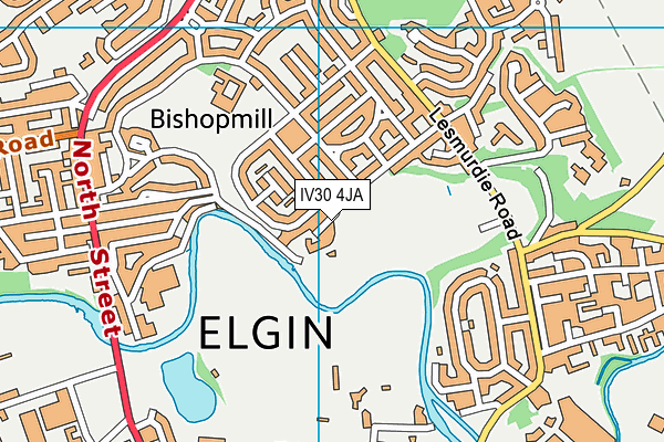 IV30 4JA map - OS VectorMap District (Ordnance Survey)