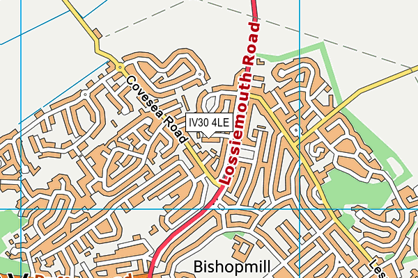 IV30 4LE map - OS VectorMap District (Ordnance Survey)