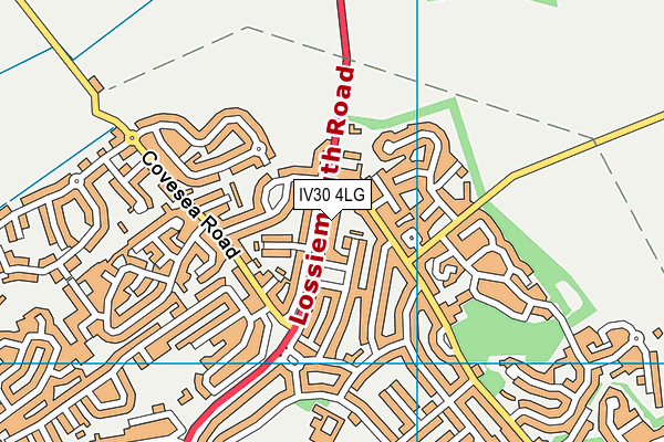 IV30 4LG map - OS VectorMap District (Ordnance Survey)