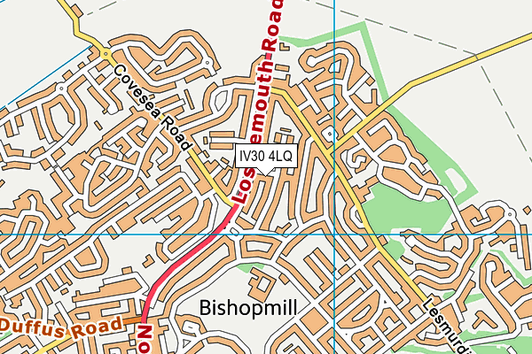 IV30 4LQ map - OS VectorMap District (Ordnance Survey)