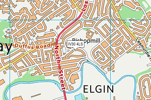 IV30 4LS map - OS VectorMap District (Ordnance Survey)