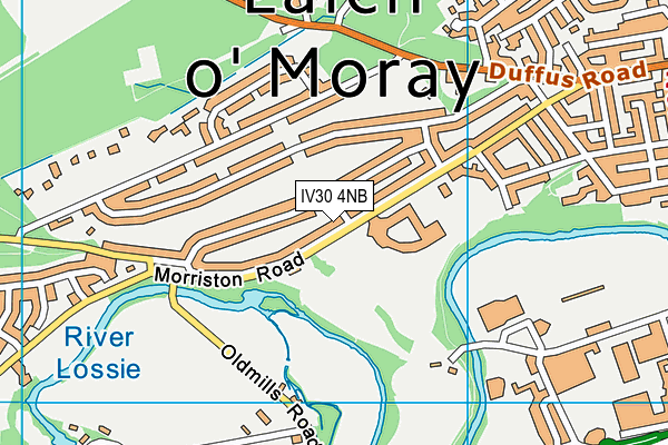 IV30 4NB map - OS VectorMap District (Ordnance Survey)