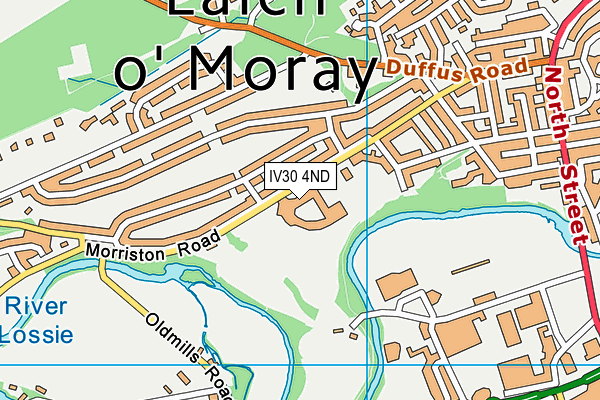 IV30 4ND map - OS VectorMap District (Ordnance Survey)