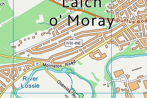 IV30 4NE map - OS VectorMap District (Ordnance Survey)