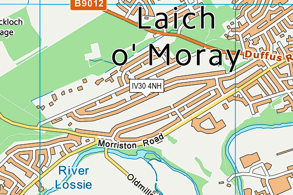 IV30 4NH map - OS VectorMap District (Ordnance Survey)