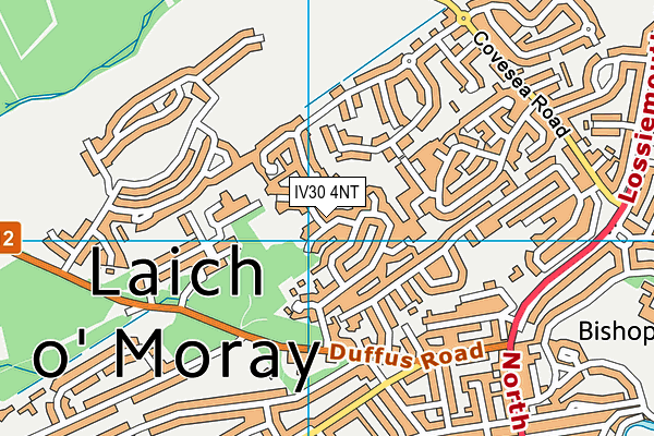 IV30 4NT map - OS VectorMap District (Ordnance Survey)