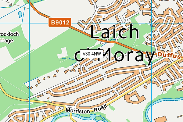 IV30 4NW map - OS VectorMap District (Ordnance Survey)