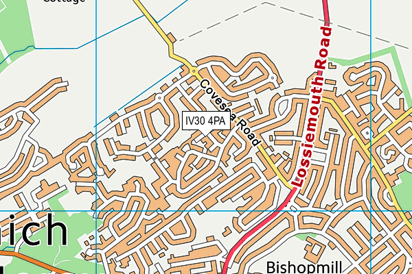 Map of BISHOPMILL 1972 LIMITED at district scale