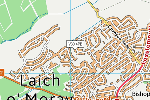 IV30 4PB map - OS VectorMap District (Ordnance Survey)