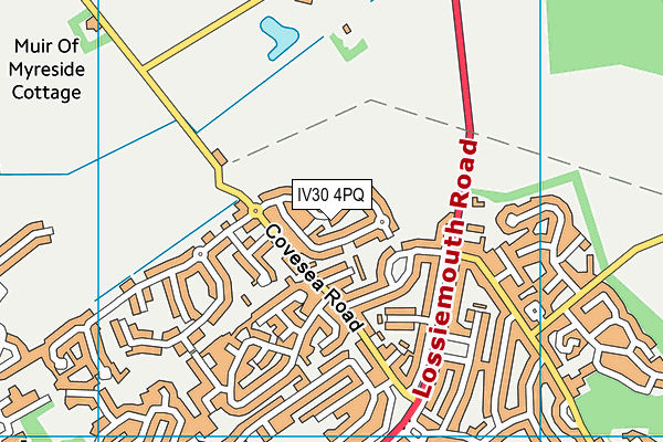 IV30 4PQ map - OS VectorMap District (Ordnance Survey)