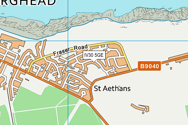 IV30 5GE map - OS VectorMap District (Ordnance Survey)