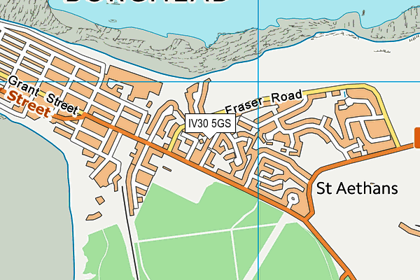 IV30 5GS map - OS VectorMap District (Ordnance Survey)