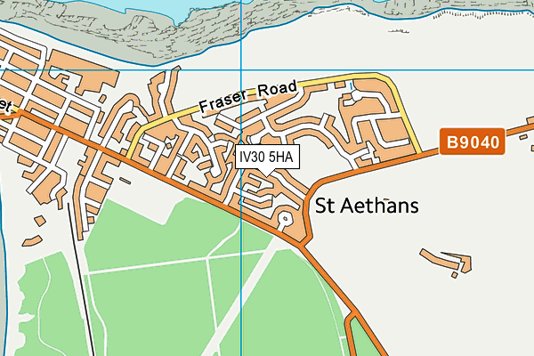 IV30 5HA map - OS VectorMap District (Ordnance Survey)