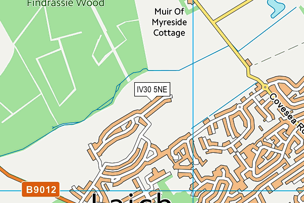 IV30 5NE map - OS VectorMap District (Ordnance Survey)